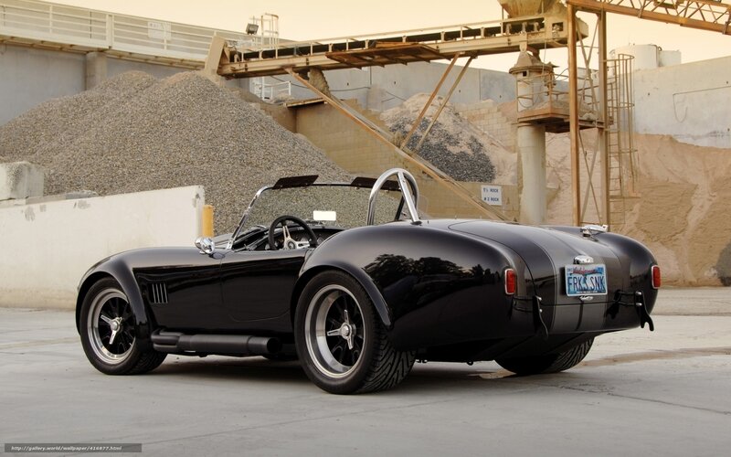 Black Convertible Sports Car — Industrial