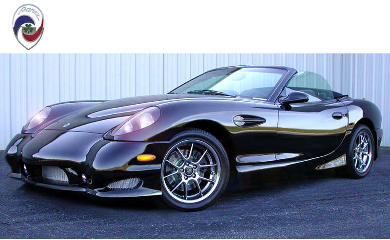 Black Convertible Sports Car — Neutral, Photograph, Building