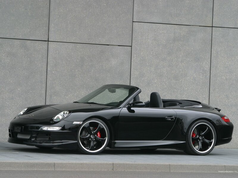 Black Convertible Sports Car — Neutral, Photograph, Wall, Wheel