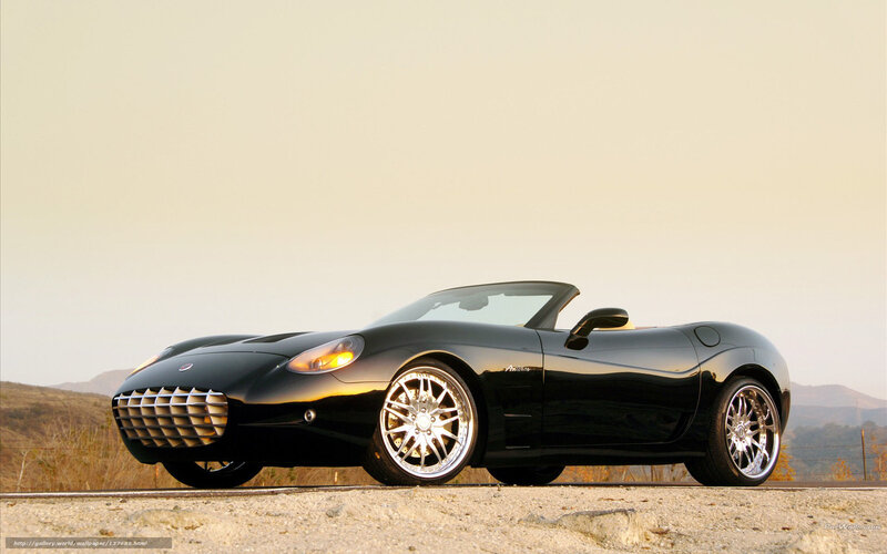 Black Convertible Sports Car — Serene, Sunset
