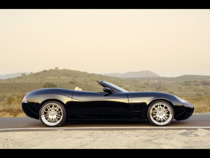Black Convertible Sports Car — Serene