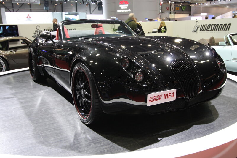 Black Convertible Sports Car — Showroom