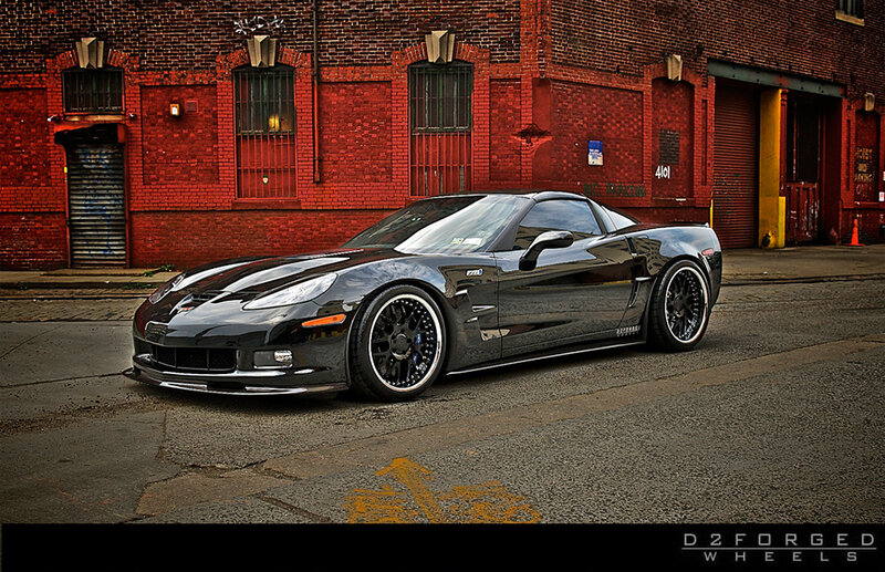 Black Corvette C6 — Urban