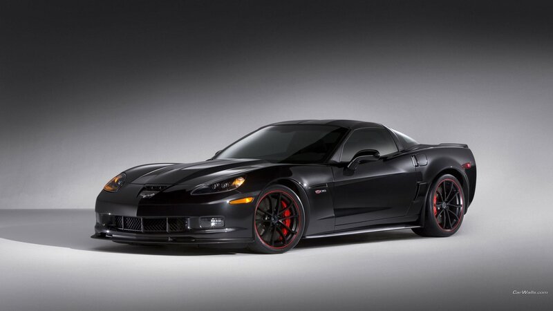 Black Corvette C6 Z06 — Dramatic, Photograph, Car, Wheels, Headlights