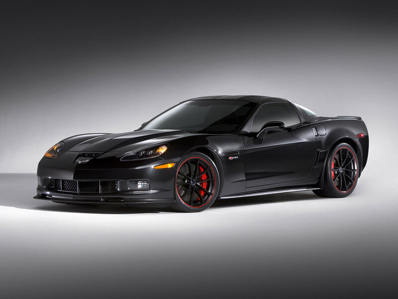 Black Corvette C6 Z06 — Dramatic, Photograph