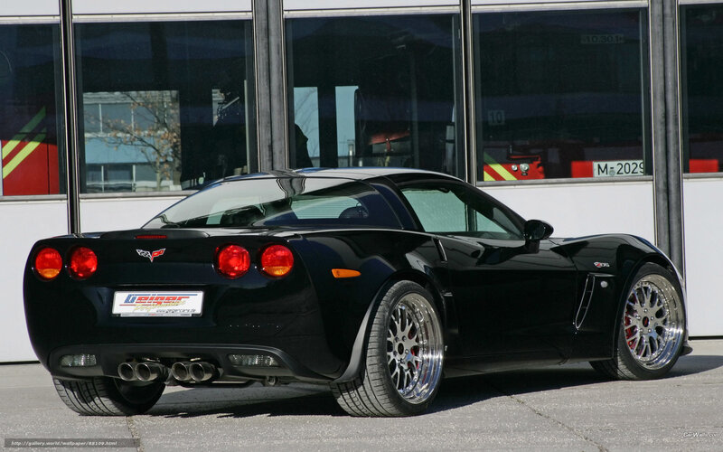 Black Corvette C6 Z06