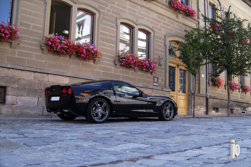 Black Corvette Car — Calm, Afternoon