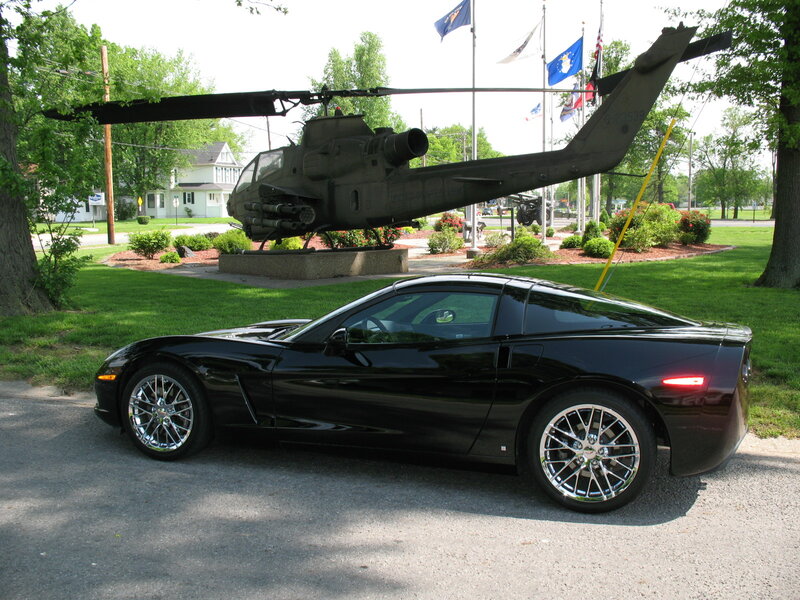 Black Corvette Car — Calm