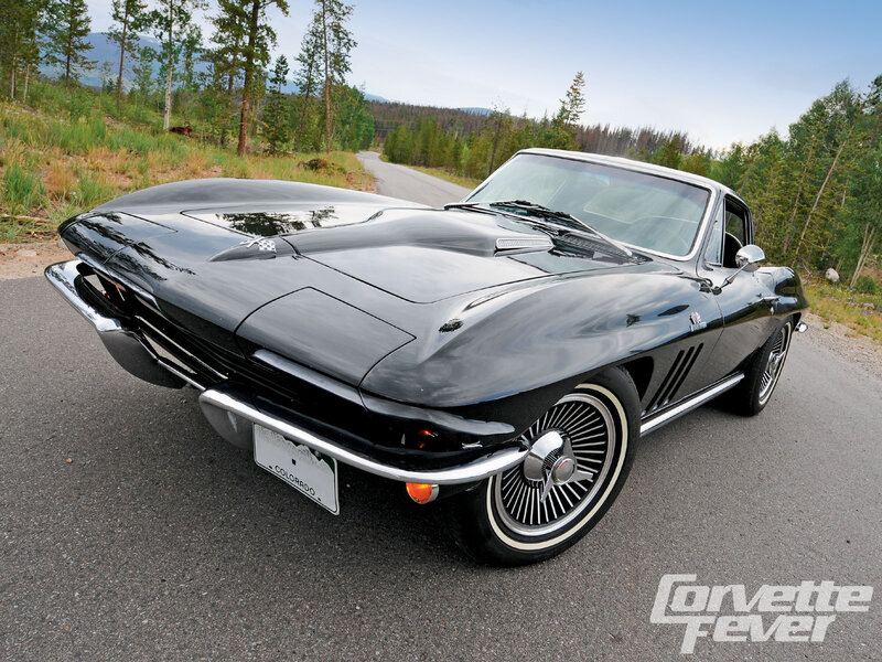 Black Corvette Car — Serene, Afternoon