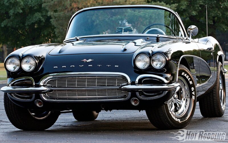 Black Corvette convertible