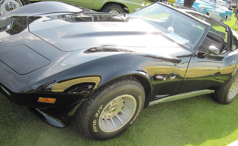Black Corvette Convertible — Calm, Afternoon