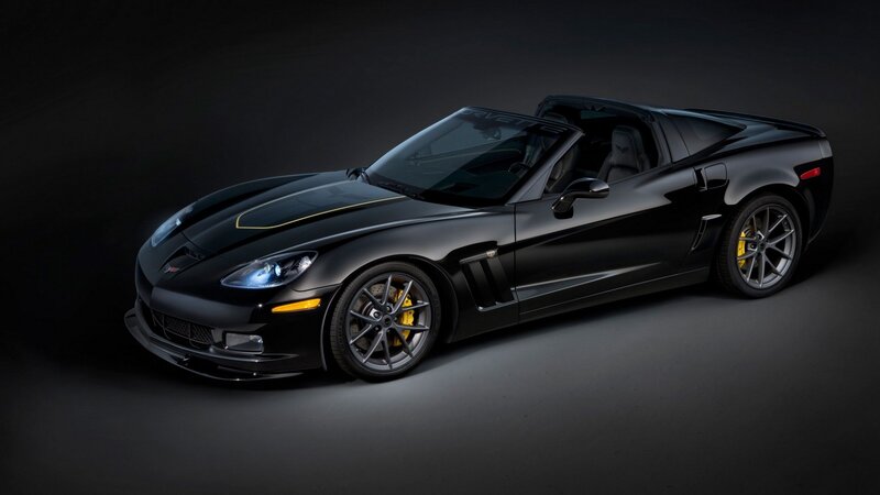Black Corvette Convertible — Dramatic, Photograph