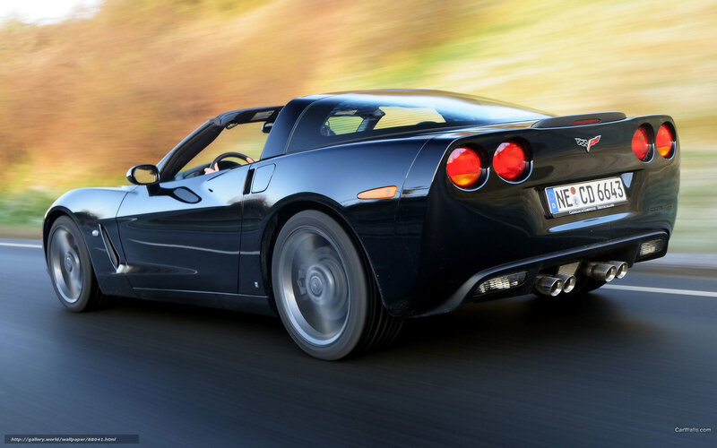 Black Corvette Convertible — Dynamic