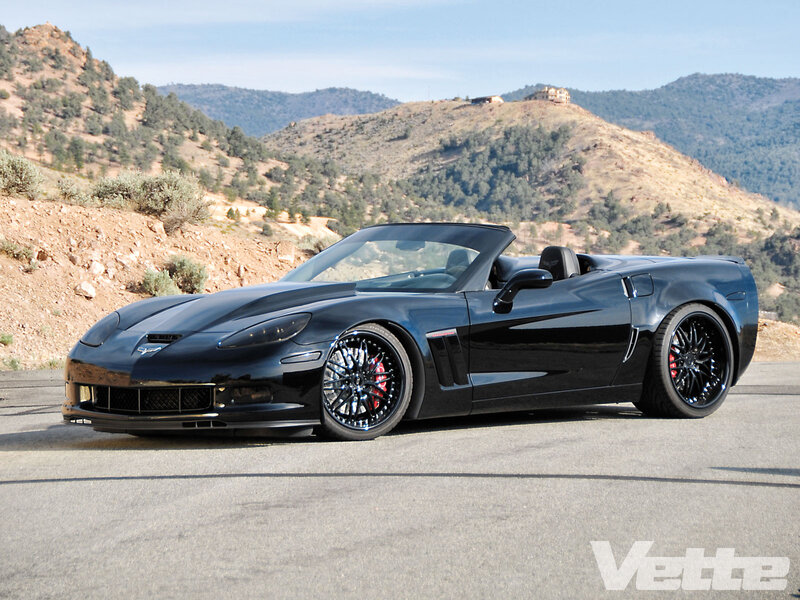 Black Corvette Convertible — Serene
