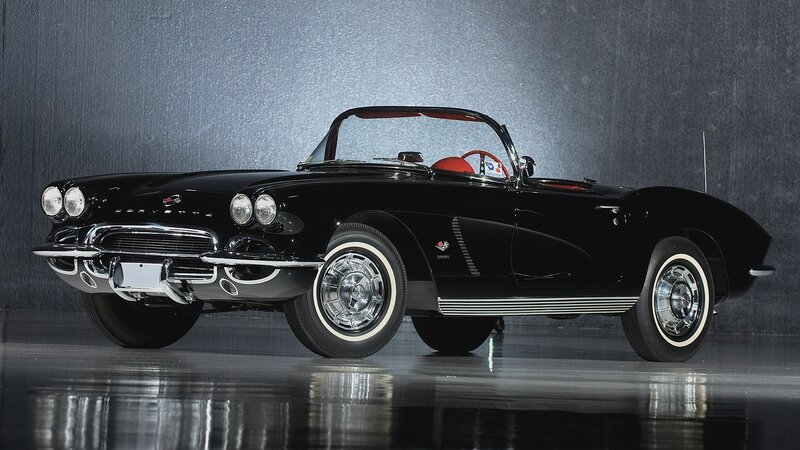 Black Corvette convertible