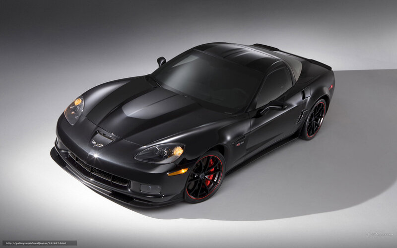 black corvette sports car