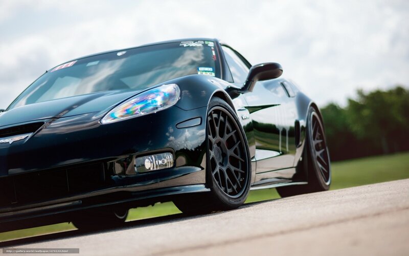 black corvette sports car