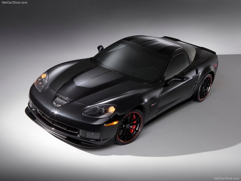 black corvette sports car