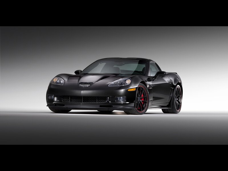 black corvette sports car