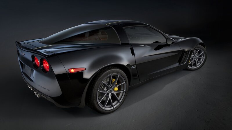 black corvette sports car