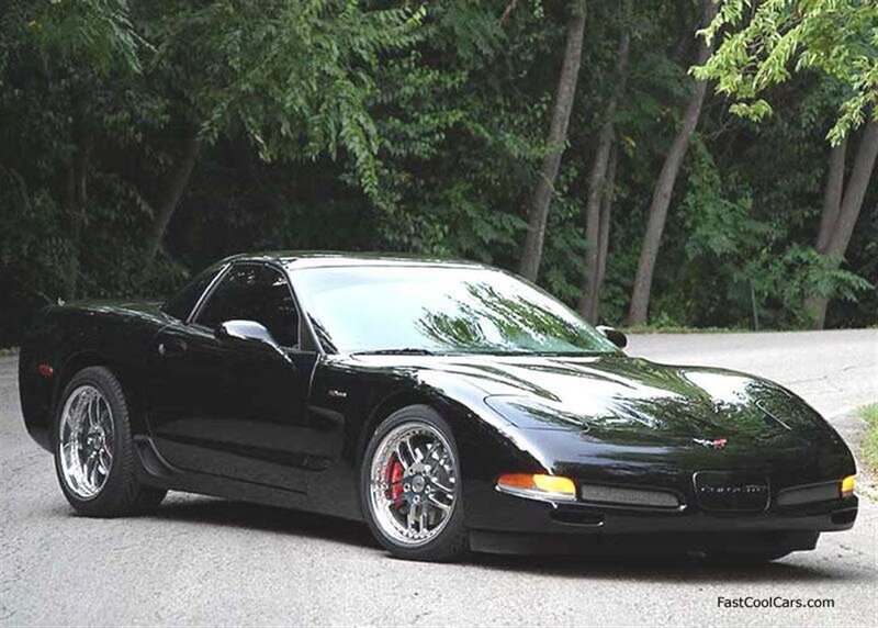 Black Corvette sports car