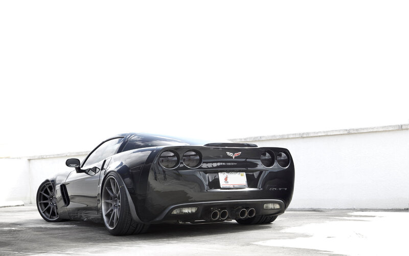 Black Corvette Sports Car — Neutral