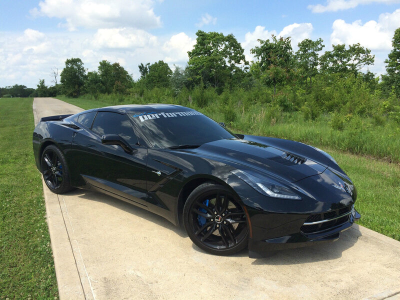 Black Corvette Sports Car — Serene