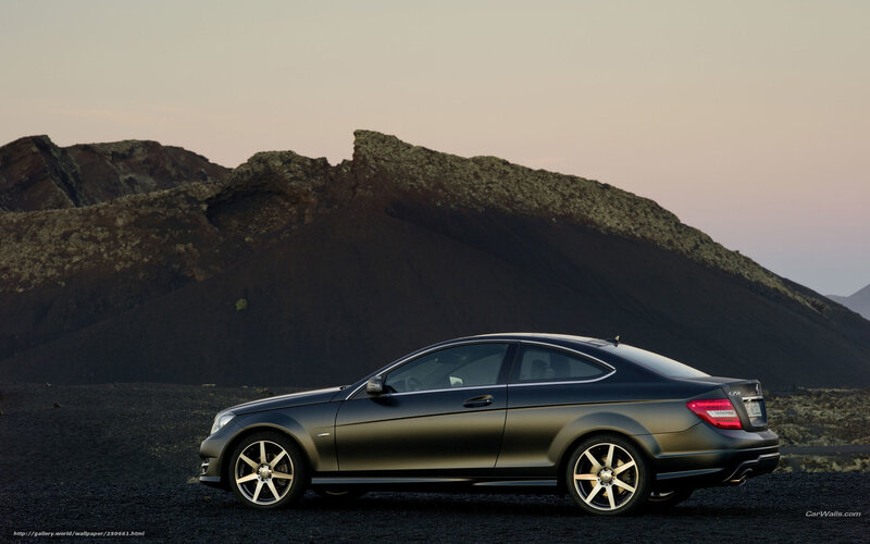 Black Coupe Car — Dramatic, Sunset, Photograph