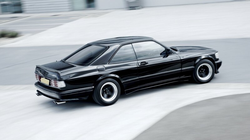 Black Coupe Car — Dynamic, Photograph, Road