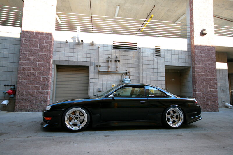 black coupe car parked