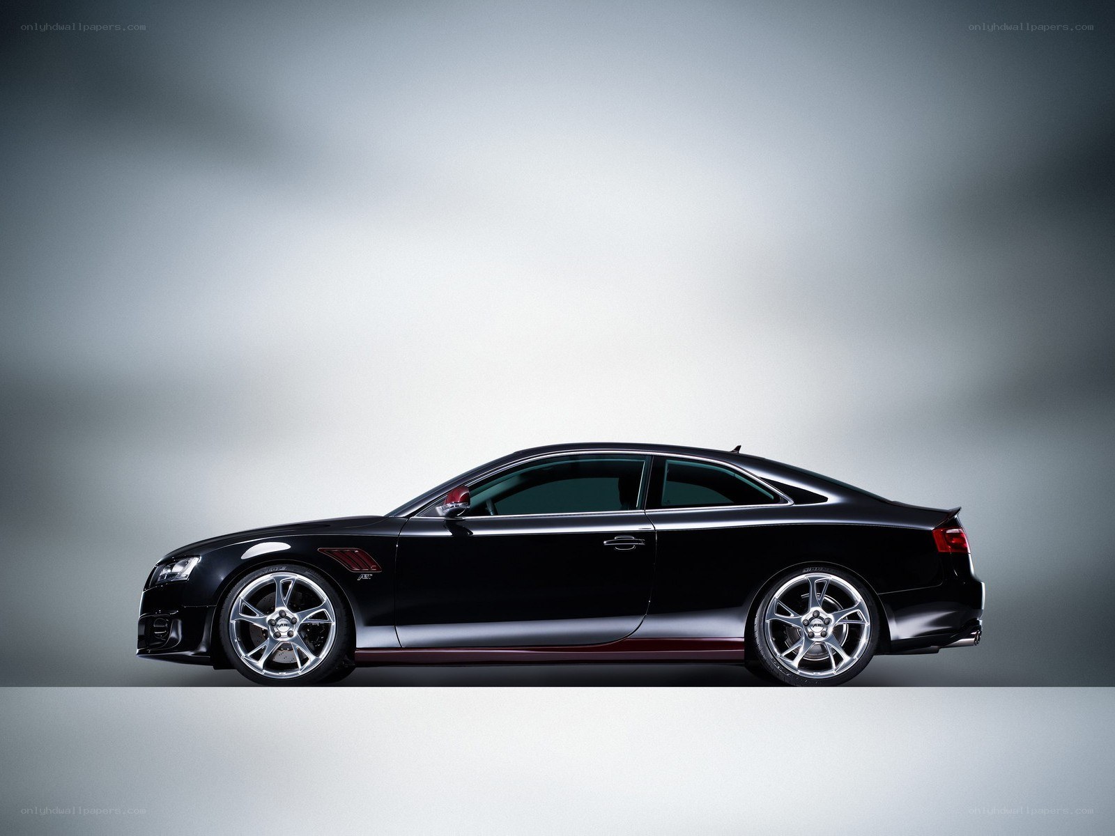 black coupe car side view