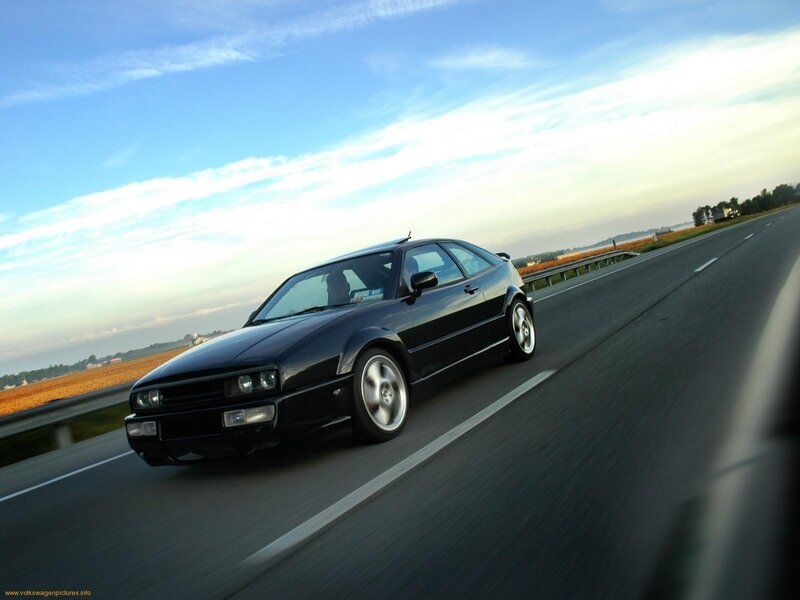 black coupe on highway