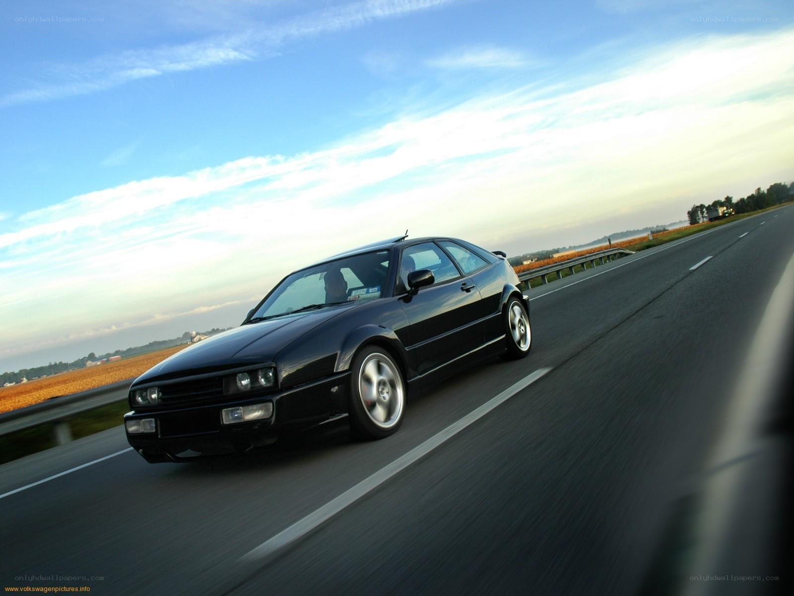 black coupe on highway