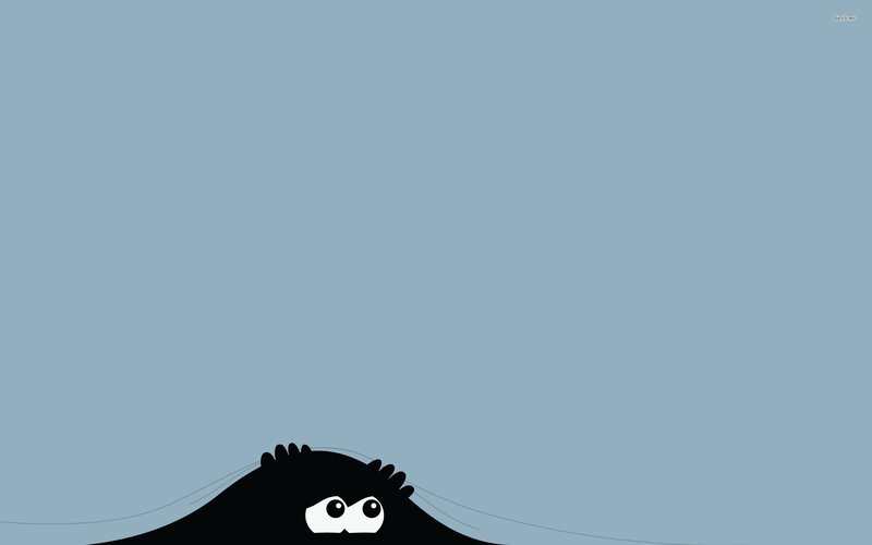 Black Creature Peeking