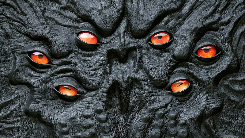 Black Creature with Red Eyes — Menacing