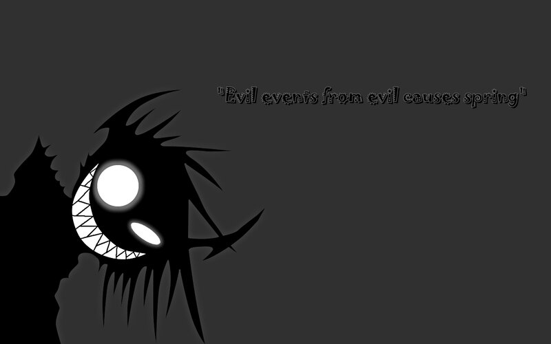 Black Creature with White Eyes