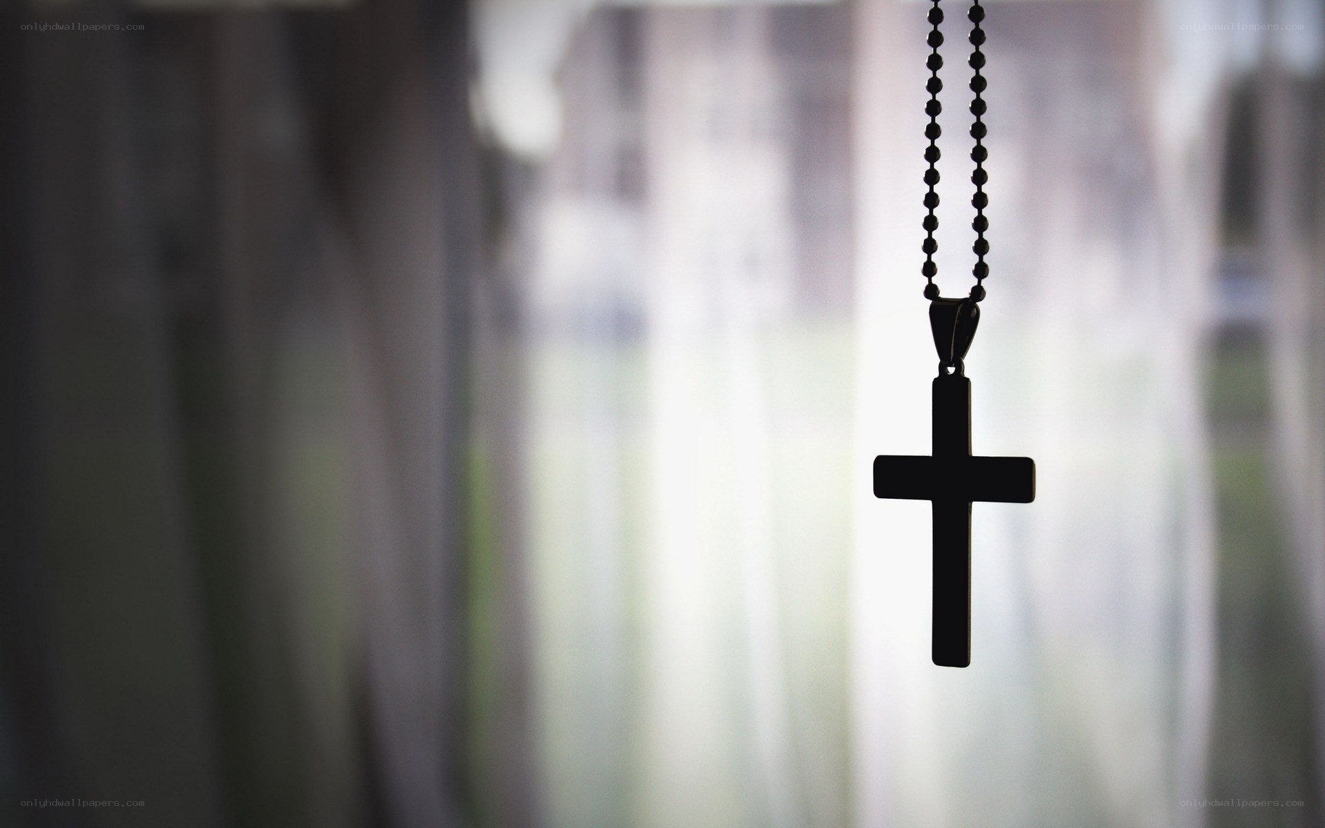 black cross pendant