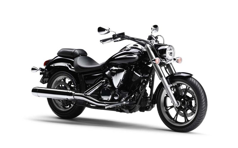 black cruiser motorcycle