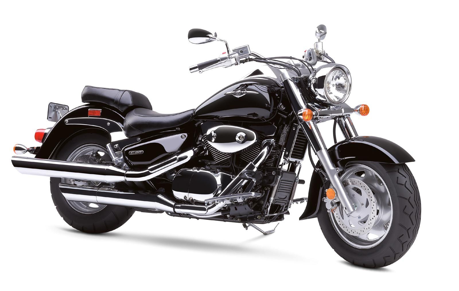 black cruiser motorcycle