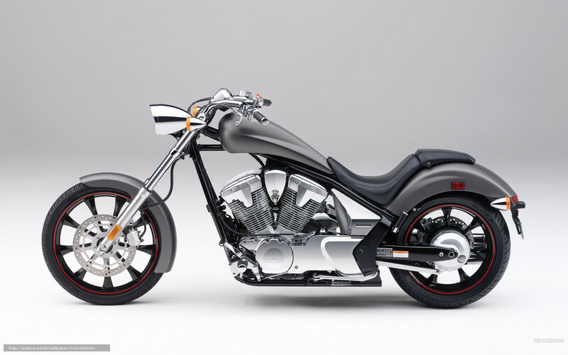 Black Cruiser Motorcycle — Gray