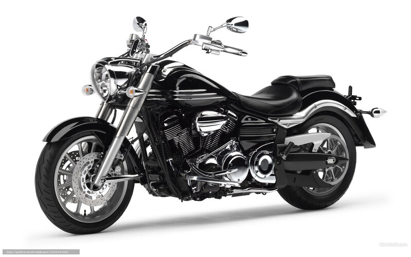 Black Cruiser Motorcycle — Neutral, Photograph, Chrome Engine, Disc Brakes