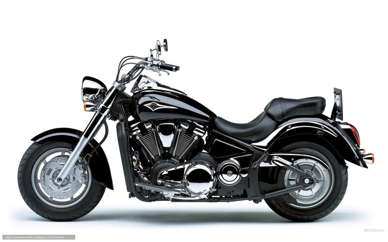 Black Cruiser Motorcycle — Neutral, Photograph, Chrome Engine