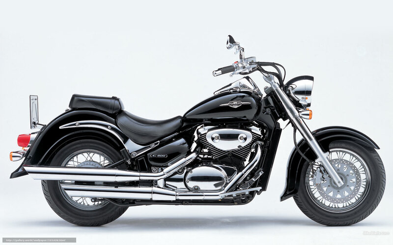 Black Cruiser Motorcycle — Neutral, Photograph, Chrome Exhaust, Spoked Wheels, Leather Seat