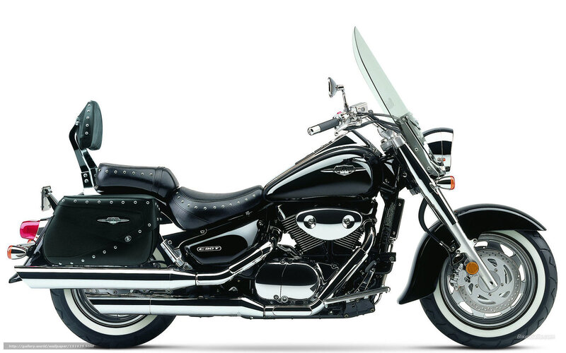 Black Cruiser Motorcycle — Neutral, Photograph, Saddlebags, Windshield