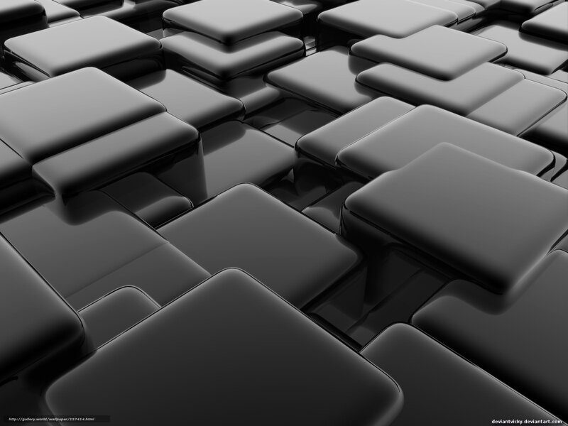 black cube abstract pattern