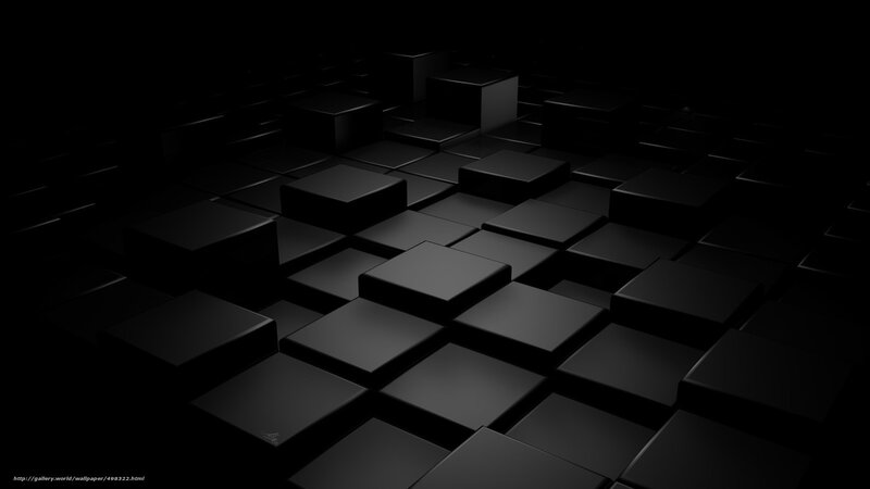 black cube pattern abstract