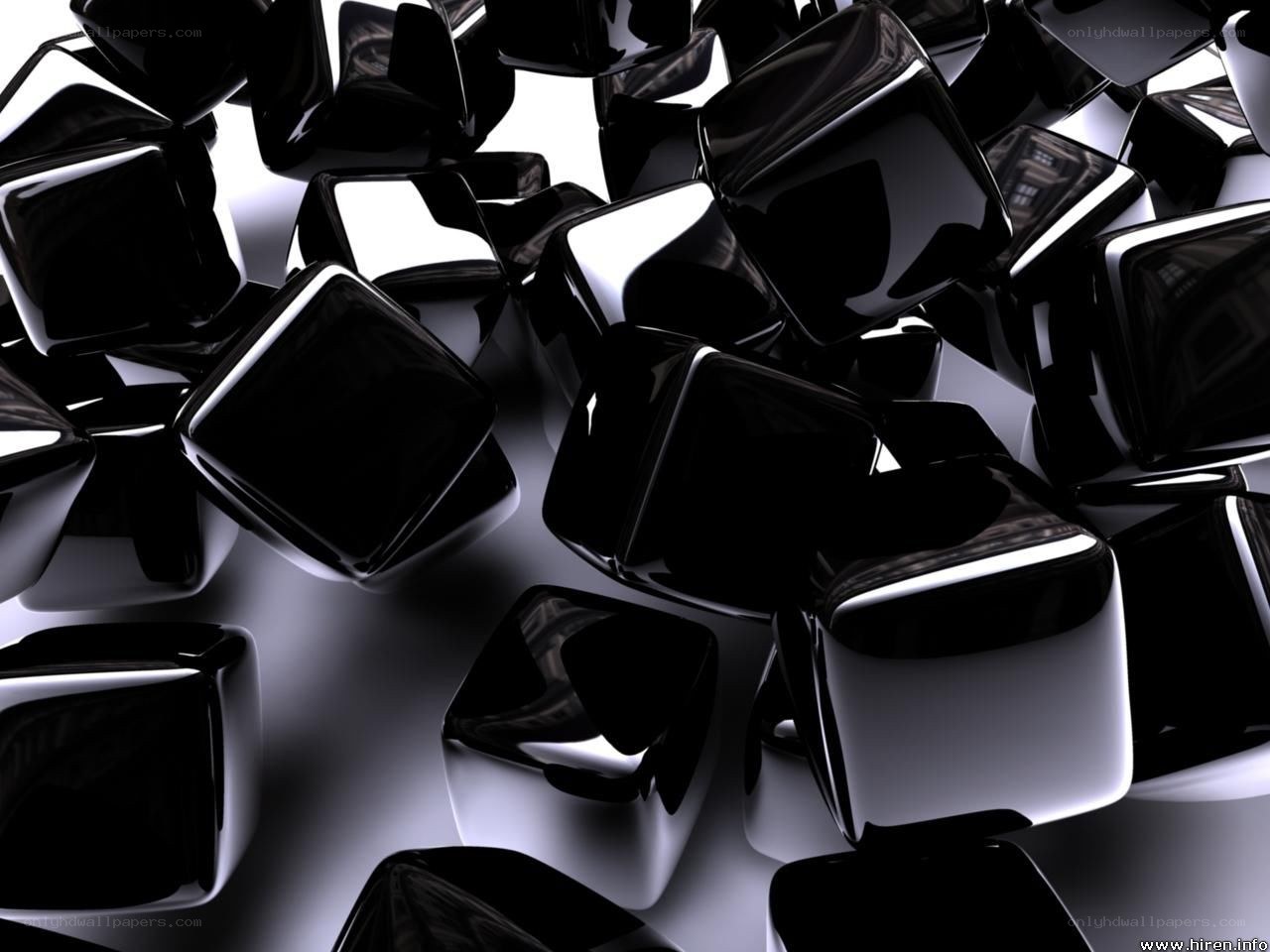 black cubes abstract background