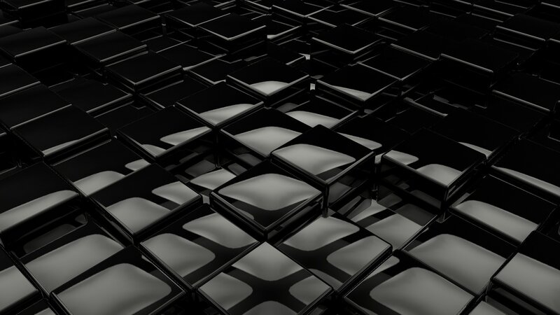 black cubes abstract pattern