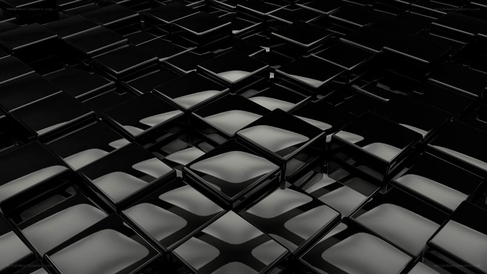 black cubes abstract pattern