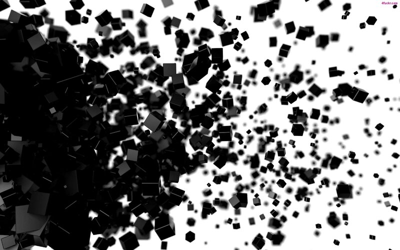 Black Cubes Exploding — Dynamic